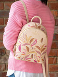 Sara Miller Fern Garden mini backpack with gold foil print - British product