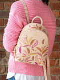 Sara Miller Fern Garden mini backpack with gold foil print - British product