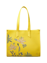 John Lewis Sara Miller Printed Box Tote Bag, Botanic Yellow/Multi- Buy online at McGrocer