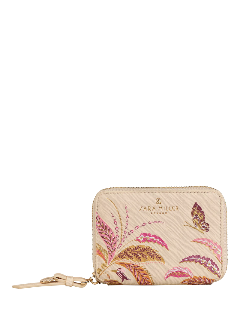 Sara Miller Small Zip Around Purse Pink/Multi, UK version