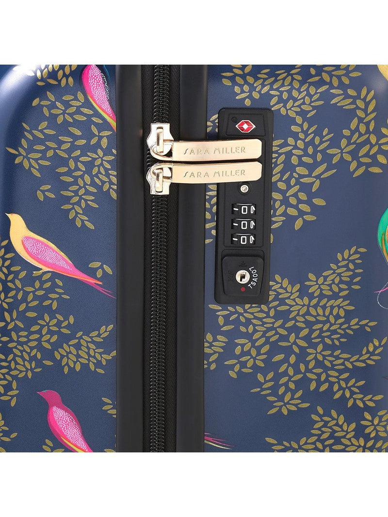 Sara Miller Chelsea cabin case 56cm blue multi, imported from the UK
