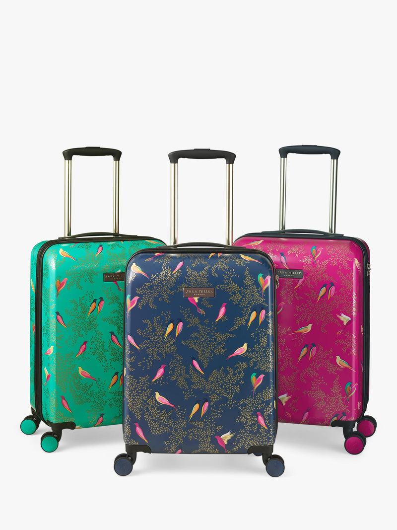 Sara Miller Chelsea cabin case 56cm blue multi, imported from the UK