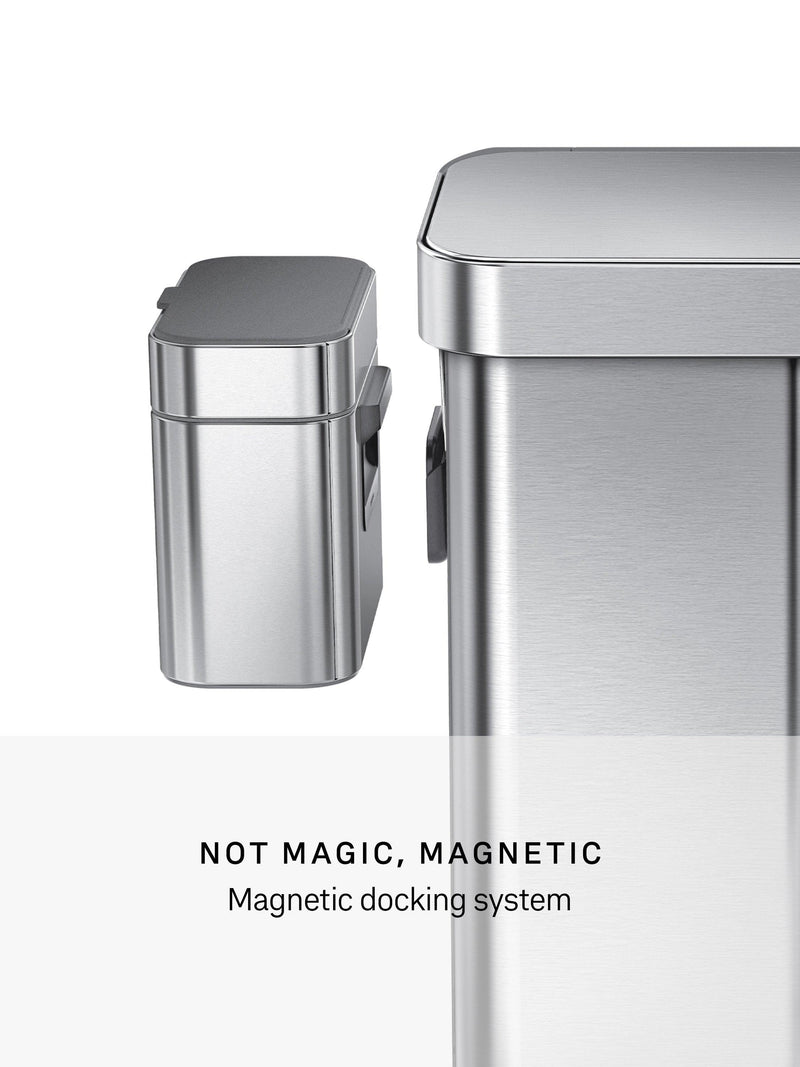 Simplehuman compost caddy stainless steel 4L (British brand)