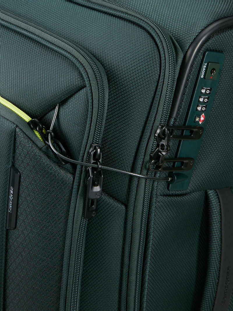 Samsonite Respark forest green cabin spinner suitcase 55cm 59L - British product