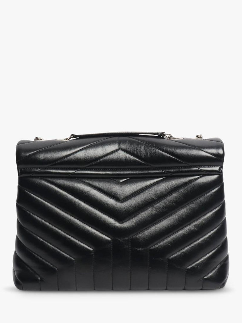 SAINT LAURENT Loulou quilted leather shoulder bag black (British brand)