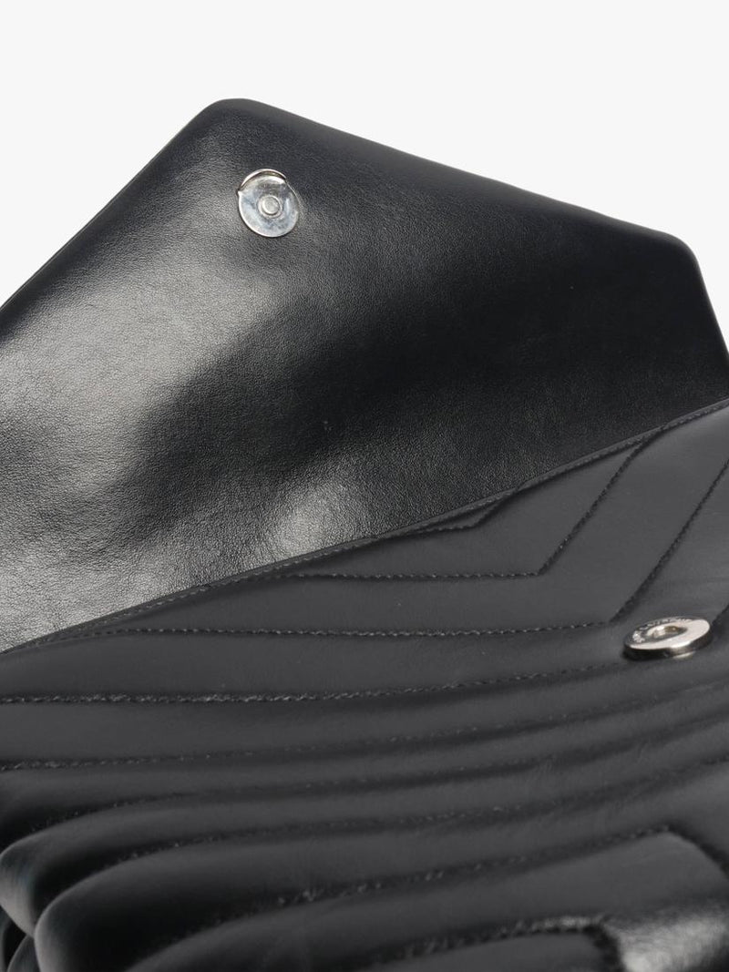SAINT LAURENT Loulou quilted leather shoulder bag black (British brand)