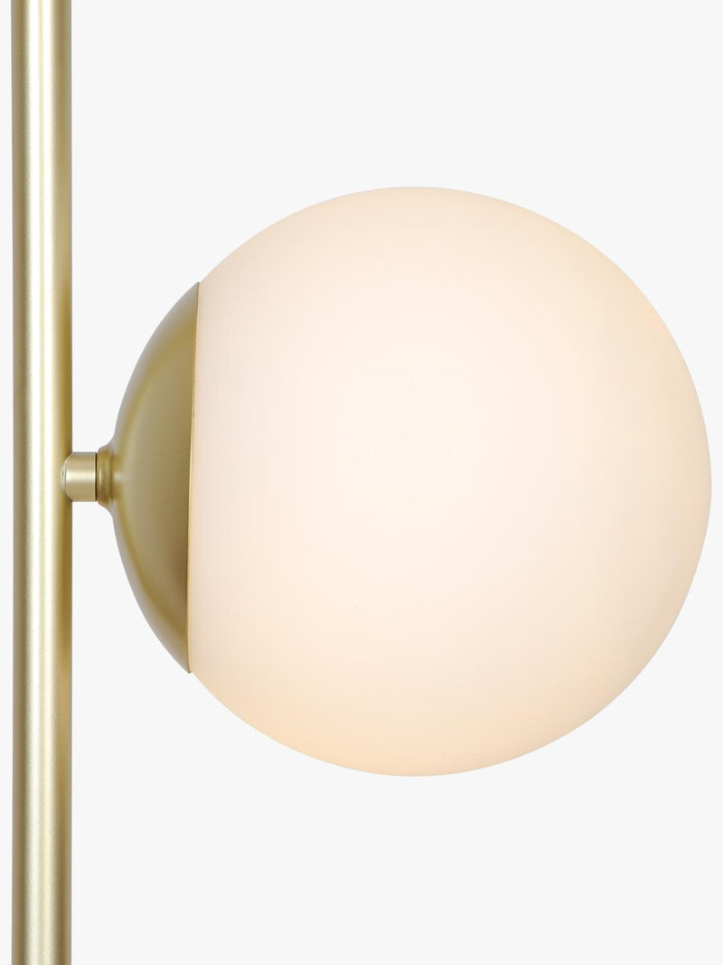 Nordlux Lilly floor lamp brass with opal glass shades (British brand)