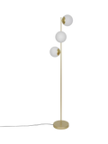 Nordlux Lilly floor lamp brass with opal glass shades (British brand)