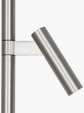 Nordlux Makoto floor lamp satin chrome adjustable heads (British brand)
