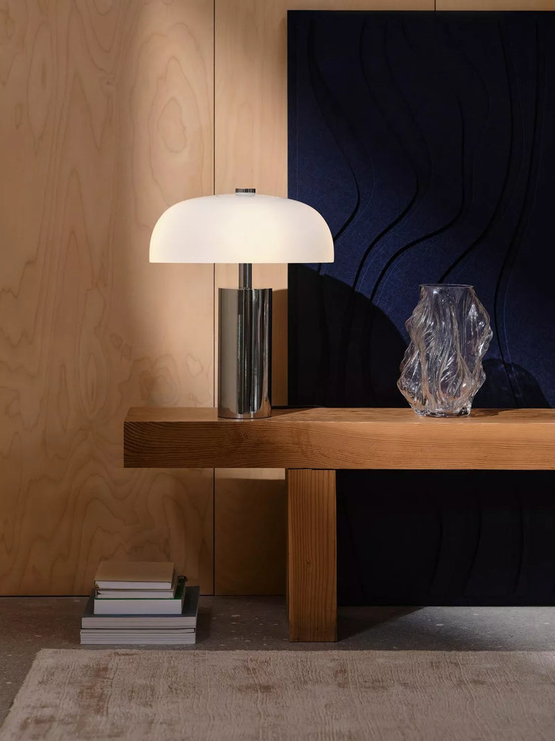Nordlux table lamp chrome, imported from the UK