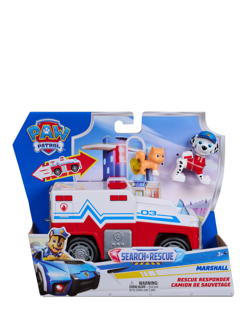 Paw Patrol Marshall Rescue Responder toy set and vehicle (British brand)