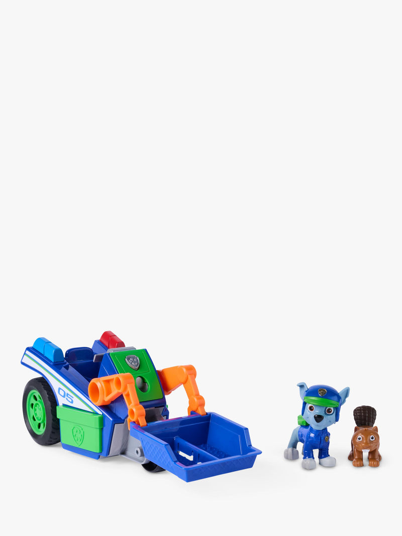 Paw Patrol Rocky Rescue Recycler toy vehicle with Rocky figure (British brand)