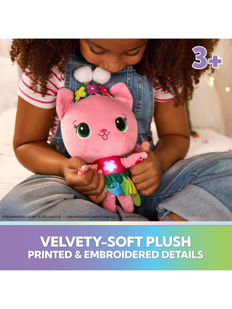 Gabby's Dollhouse Rainbow Light-Up Kitty Fairy plush toy 14 inch, imported from the UK