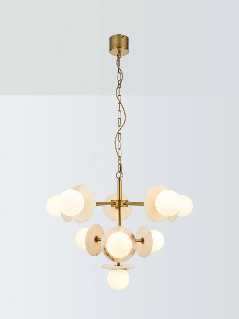 John Lewis Novarro opal globe pendant light antique brass - British product