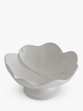Virginia Casa clover footed serving bowl 34cm white, imported from the UK