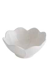 John Lewis Virginia Casa Clover Medium Earthenware Bowl, 22cm, White- Buy online at McGrocer
