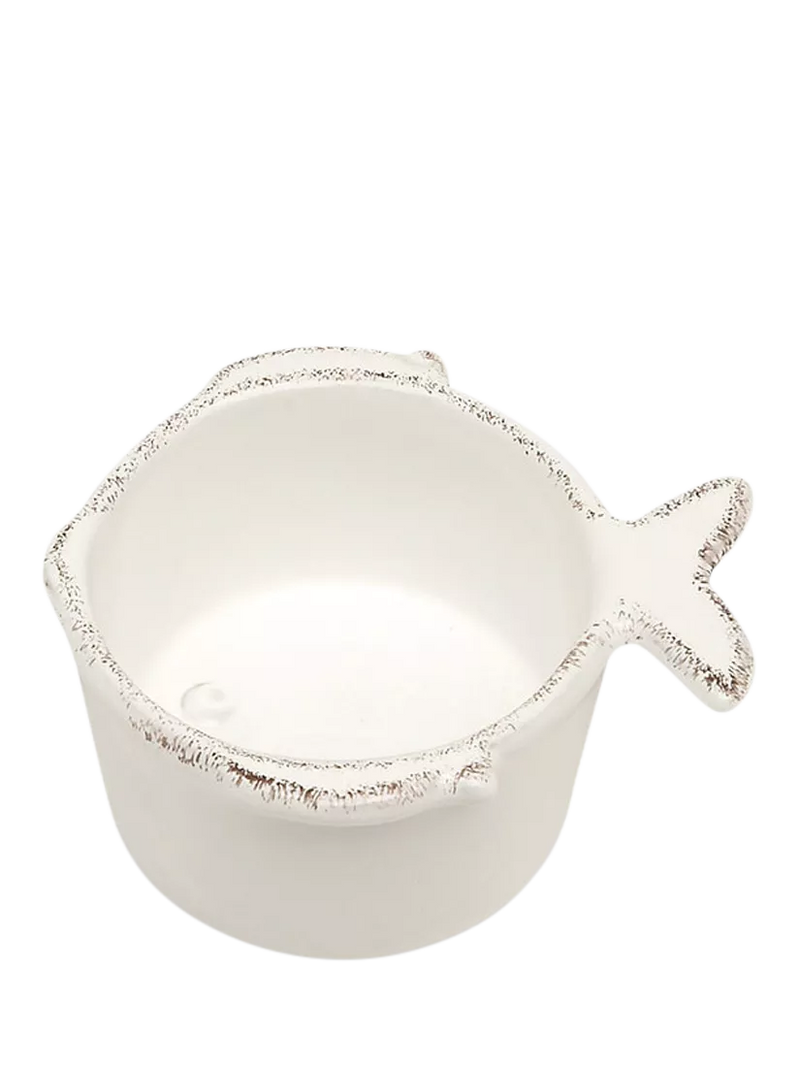 Virginia Casa earthenware condiment bowl 8cm white - British product