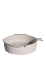 John Lewis Virginia Casa Marina Earthenware Salad Bowl, 28cm, White- Buy online at McGrocer