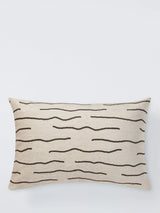 John Lewis John Lewis Undulate Rectangular Cushion Cover, Natural - 40 x 60 cm- Buy online at McGrocer