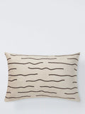 John Lewis Undulate rectangular cushion Natural 40x60cm, imported from the UK