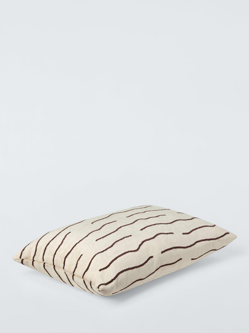 John Lewis Undulate rectangular cushion Natural 40x60cm, imported from the UK