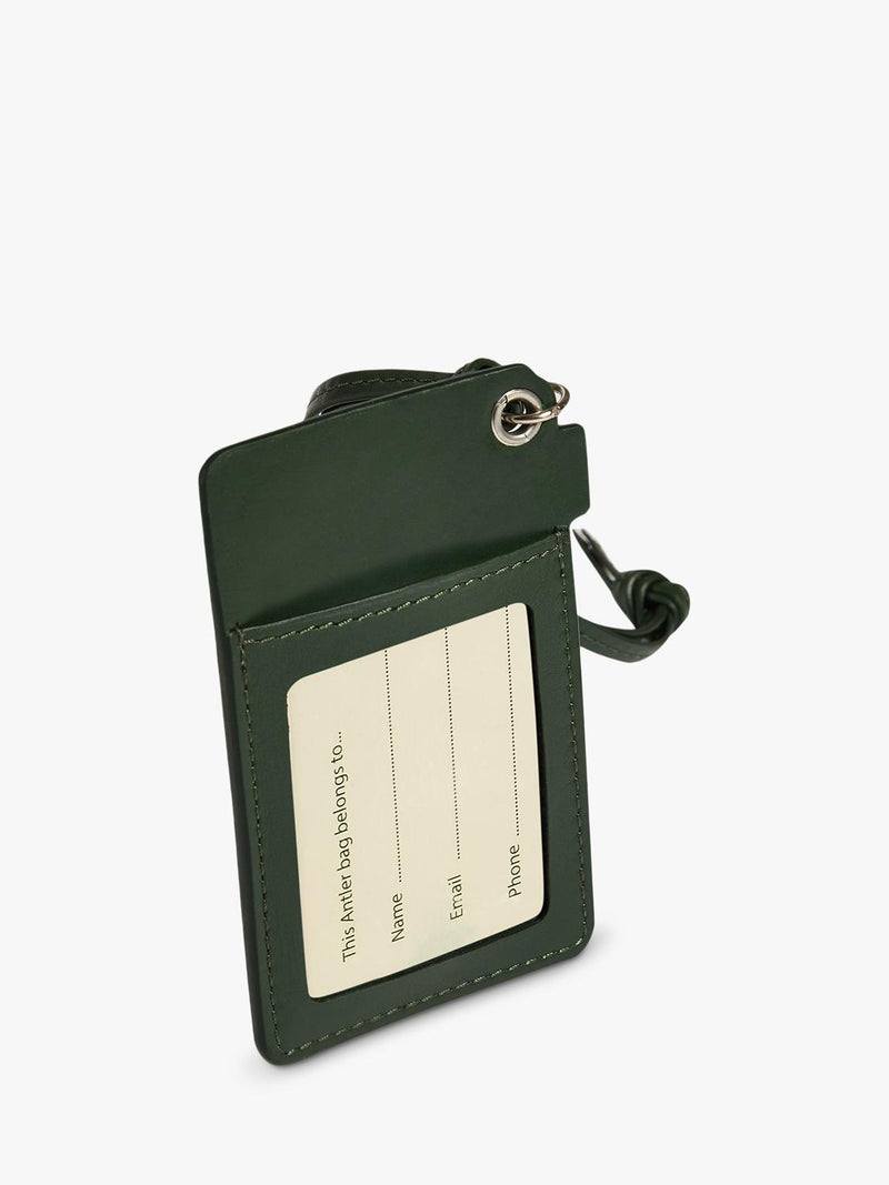 Antler Camera Heritage luggage tag in Cedar, UK version
