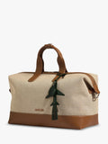 Antler leather AirTag holder in Cedar - British product