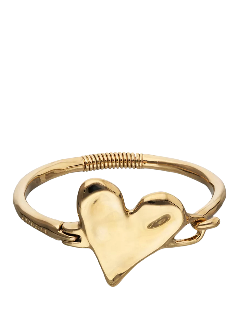 UNOde50 Chunky Molten Heart Bracelet gold L, imported from the UK