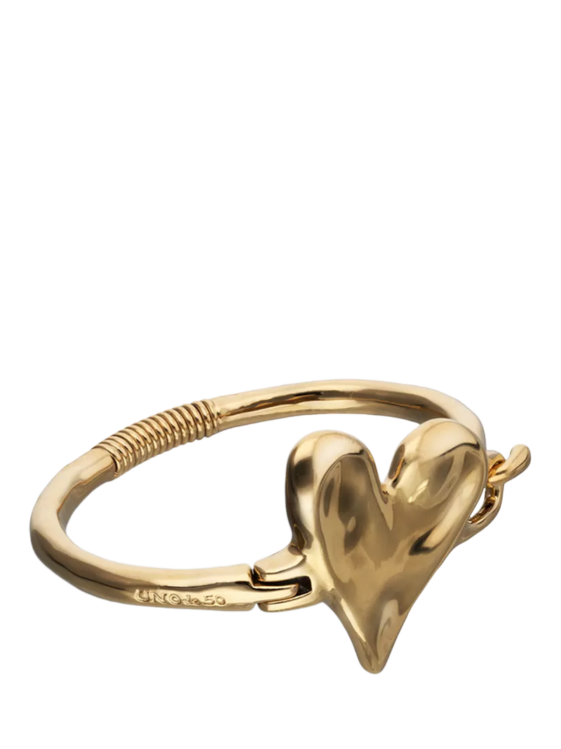 UNOde50 Chunky Molten Heart Bracelet gold L, imported from the UK