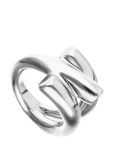 John Lewis UNOde50 Intertwine Spiral Ring Silver Ring 16cm- Buy online at McGrocer
