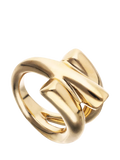 UNOde50 Intertwine Spiral Ring, Gold