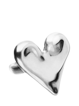 John Lewis UNOde50 Molten Heart Silver Cocktail Ring- Buy online at McGrocer