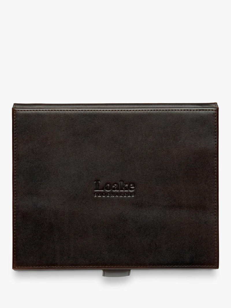 Loake Small Luxury Valet Box Dark Brown - British product