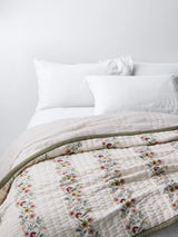 John Lewis John Lewis Cross Stitch Flowers Quilted Bedspread Multi King Size- Buy online at McGrocer