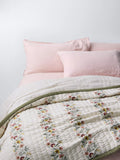 John Lewis cross stitch flowers quilted bedspread king size (British brand)