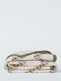 John Lewis cross stitch flowers quilted bedspread king size (British brand)
