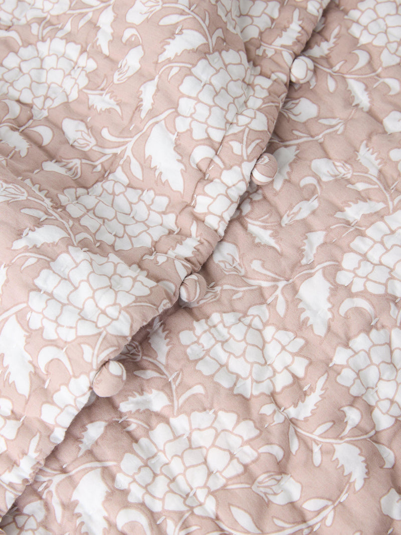 John Lewis Halley quilted bedspread pink 220 x 220 cm - British product