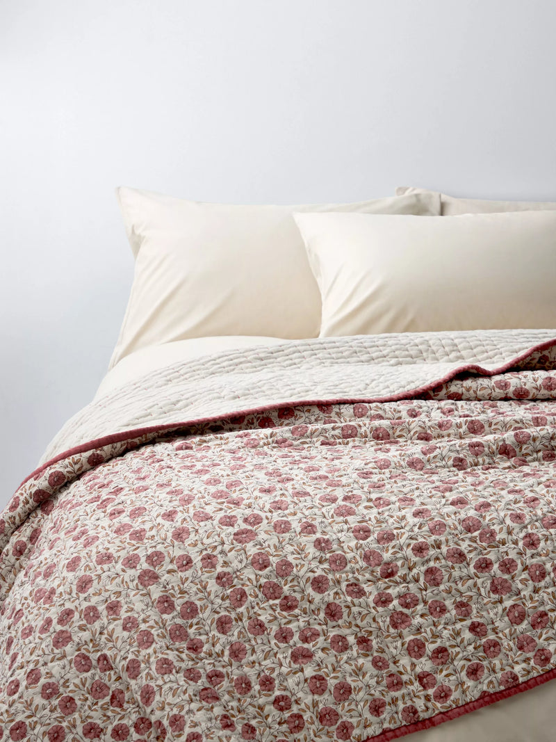 John Lewis bedspread Pink Clay king size imported from the UK