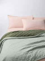 John Lewis John Lewis Striped Quilted Bedspread King Size- Buy online at McGrocer