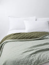 John Lewis John Lewis Striped Quilted Bedspread King Size- Buy online at McGrocer