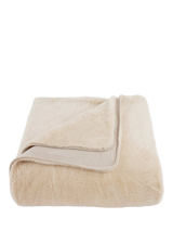 John Lewis SHLEEP ShleepHalo Merino Knit Fleece Weighted Blanket, Sand, 260 x 260cm- Buy online at McGrocer