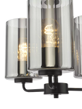 Där Daylin three-arm pendant light black, imported from the UK