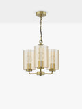 Där Daylin gold three-arm pendant ceiling light (British brand)