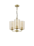 Där Daylin gold three-arm pendant ceiling light (British brand)