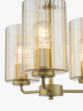 Där Daylin gold three-arm pendant ceiling light (British brand)