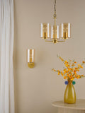 Där Daylin gold three-arm pendant ceiling light (British brand)