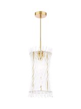 John Lewis Där Loire Pendant Ceiling Light, Brass/Clear- Buy online at McGrocer