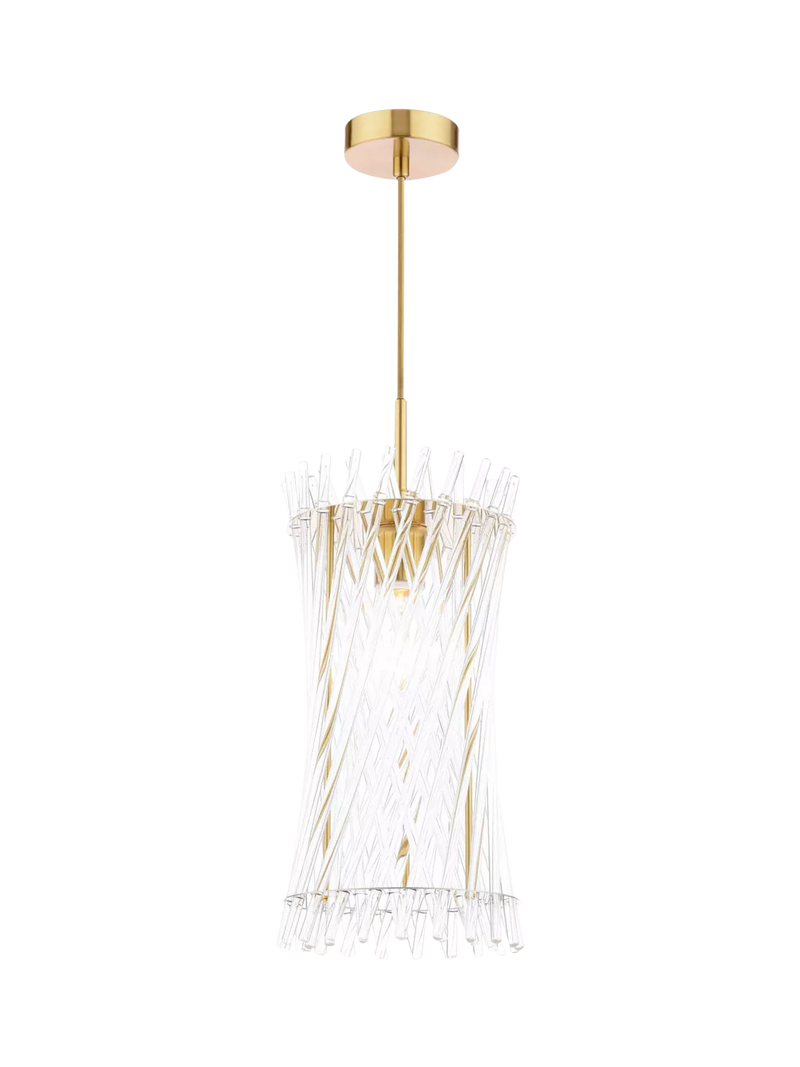 Där Loire pendant ceiling light brass clear - British product