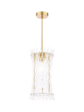 Där Loire pendant ceiling light brass clear - British product