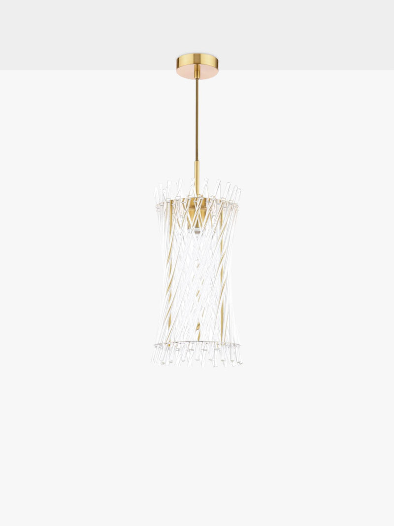 Där Loire pendant ceiling light brass clear - British product